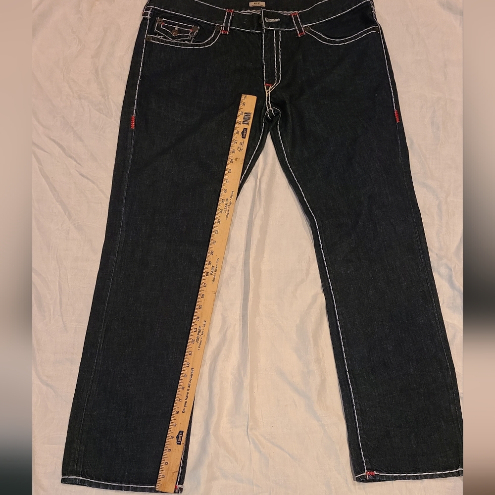 True Religion RICKY Mens Relaxed Straight Leg Jeans 42